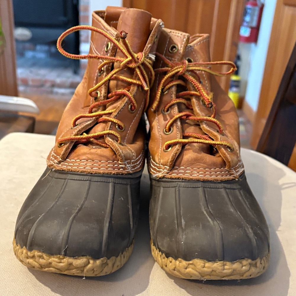 L.L. Bean Women's Rain Boots - Brown and Tan size 10.5